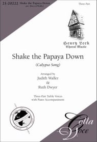 Shake the Papaya Down SSA choral sheet music cover Thumbnail